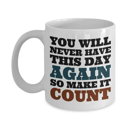 Make It Count Coffee & Tea Gift Mug for a Morning Person Who Loves (Best Way To Make Sun Tea)