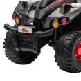 thumbnail image 2 of 28" Black Kids Atv - 6V Battery-Powered Ride-On Toy with Music for Ages 2-6 (55Lb Capacity), 2 of 10