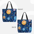 thumbnail image 2 of Balery Planets And Stars1 Bolsa de Mano para Mujeres con Cremallera, Bolsa de Gimnasio con Compartimentos, Bolsa para Laptop, Bolsa para Trabajo, 2 of 7