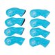 thumbnail image 3 of 8 piezas de fundas para cabezas de palos de golf de hierro, protección para accesorios deportivos al aire libre con Azul claro, 3 of 9