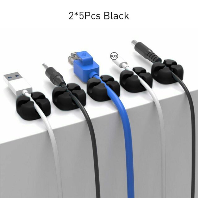 ORICO Cable Organizer Colorfu Wire Winder USB Cable Earphone Holder Silicone Cord Manager Protector Desk Tidy Organiser For Digital Cable