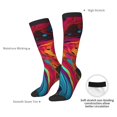 thumbnail image 5 of Bingfone Compression Socks for Women and Men Long Socks for Running Athletic Cycling Nurse-Colorful Abstract Swirls, 5 of 8