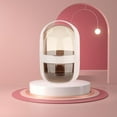 thumbnail image 4 of Organizador de cosméticos con espacio para maquillaje facial Rosado, 4 of 9