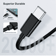 thumbnail image 2 of Cable de Datos Tipo C a C 3m BLOOSOM Carga Rápida 2 pzs Negro, 2 of 4