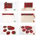 thumbnail image 4 of 2PCS Pet Cat Christmas Stocking, Plaid Pet Paw Christmas Stockings for Christmas Fireplace Tree Decorations, 4 of 6
