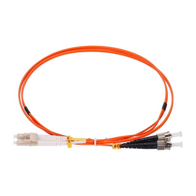 Unique Bargains 1 Meter 3.2Ft Fiber Patch Cable Multimode LC-ST OM1 LSZH Fiber Optic Jumper Orange For Network Transceiver 1Pcs