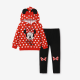 thumbnail image 1 of Disney Disney Mickey y sus amigos. Top con capucha y pantalones de manga larga con estampa de lunares para niñas, 1 pieza., 1 of 2