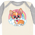 thumbnail image 4 of Inktastic Corgi Gifts Dog Lover Girls Long Sleeve Baby Bodysuit, 4 of 5