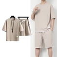 thumbnail image 2 of Camiseta Pantalones Deportivos Traje,Camiseta Corta para Hombres Camiseta Corta para Hombres Pantalones Pantalones Deportivos Traje Superior Funcionalidad Versátil, 2 of 8