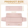 thumbnail image 2 of Uxcell 3 Pcs Microfiber Necklace Travel Case, Necklace Pouch Storage Bag Microfiber Jewelry Travel Organizer Tangle Free for Women Gift, Pink, 2 of 7