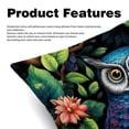 thumbnail image 2 of Owl Luxurious Velvet Throw Pillow Inserts with Unique Patterns - Set of 2 (16x16, 18x18, 20x20 Inches) for Bed, Chair Pillow Covers for Any Occasion, 2 of 6