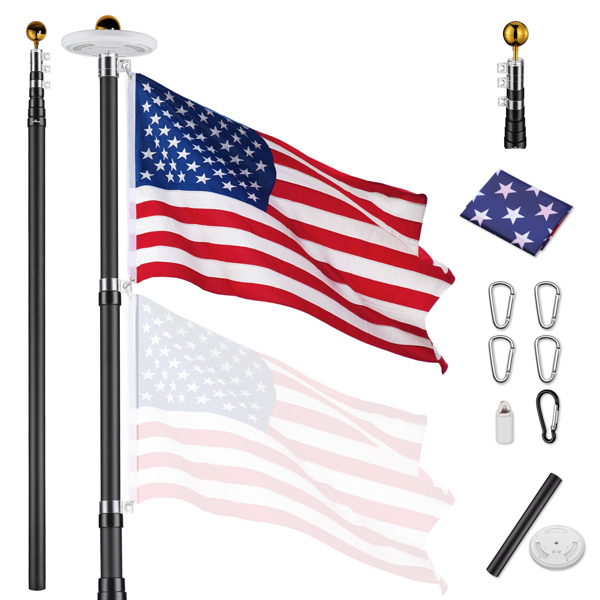 commercial flag pole 30 ft