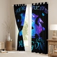 thumbnail image 3 of Homewish Animal Dragons Black Out Curtains for Teens Boys Girls,Gradient Universe Galaxy Curtains Pack of 2 (42x63 Each),Starry Sky Bedroom Curtains,Lightweight Room Decor, 3 of 6