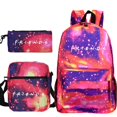 thumbnail image 4 of 3pcs Set Friends TV Series Anime Children School Backpacks Cool Schoolbag Student Shoulder Bag for Boy Pen Pencil Bags, 4 of 4