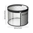 thumbnail image 3 of Hat Storage Box With Clear Window Dustproofs Zipper Collapsibles Sun Hat Organizer Bag For Wide Brims Straw Beach Hats Baseball Caps Fedora Cowboy Hats, 3 of 6
