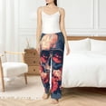 thumbnail image 2 of Fotbe Skull With Roses And Sunglasses Women's Pajama Pants,Sleepwear Pants,Pj Bottoms Drawstring And Pockets-Large, 2 of 7