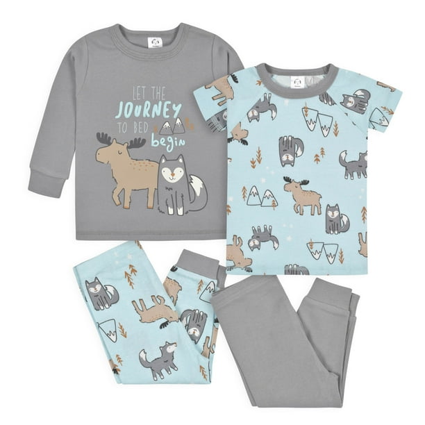 Gerber set 2 pijamas algodón seguro bebe conjunto dormir 12 a 60 meses
