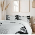 thumbnail image 6 of Ambesonne Retro Duvet Cover Sets, Digital Girl, 2-King, Black Grey, 6 of 7