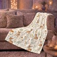 thumbnail image 6 of Whimsical Deer Enchanted Woodland, Festive Botanical Garden Scene, Warm Flannel Blanket for Cabin and Lodge, Garden Lovers Housewarming Gift, Botanical Home Decor, 6 of 9