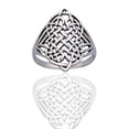 thumbnail image 2 of Large Intricate Four Point Celtic Eternity Knot Sterling Silver Ring, 2 of 2