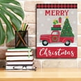 thumbnail image 3 of Epic Graffiti 'Christmas Tree Truck' by Deb Strain, Giclee Canvas Wall Art, 12"x16", 3 of 8