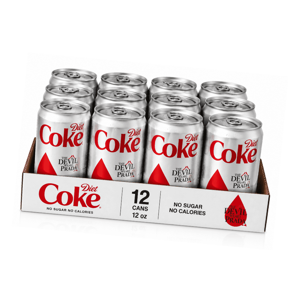 Diet Coke Slim Cans, Zero Calorie Cola Carbonated Soft Drink, 12 fl oz Slim Cans, 12 Pack