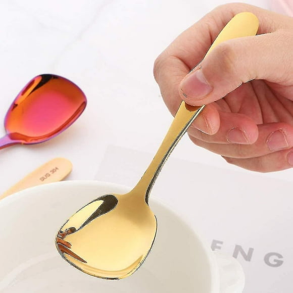 6-inch Stainless Steel Table Spoons Soup Spoons Bouillon Spoons, 6 Pieces (table Spoon)