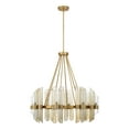 thumbnail image 2 of Warm Brass Eight Light Chandelier from the Biltmore Collection, 2 of 7