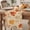 Beige, Amber, Terracotta, Muted Brown, variant on Thanksgiving Fall Table Runner - 36 Inch Long Watercolor Orange Maple Leaves Plants Cotton and Linen Blended Dress Scarves Farmhouse Table Runner for Kitchen Dining, Coffee Table, 13" x 36"