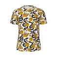 thumbnail image 5 of Wukai Snake And Rose Print Men's Short-Sleeved Mesh T-Shirt,Quick-Dry Short Sleeve Workout T-Shirt-6X-Large, 5 of 8