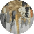 thumbnail image 2 of Addison Rugs Mayfield Premium Machine Washable Transitional Abstract Black Round Rug, 8' x 8', 2 of 6
