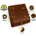 thumbnail image 3 of Seal Skin Heavy Duty 12x20 FT Brown Waterproof Tarp, 12 Mil Thick, UV & Tear Resistant, 3 of 8