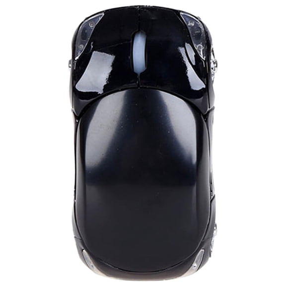 2.4GHz Wireless Mouse for PC Laptop, 1200DPI USB Optical Computer Mouse with Scroll Wheel, Portable Car Design Ergonomic Wireless Mice for Desktop Notebook, Black