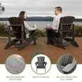 thumbnail image 6 of Lifetime Outdoor Polystyrene Adirondack Chair, Black (60284), 6 of 29