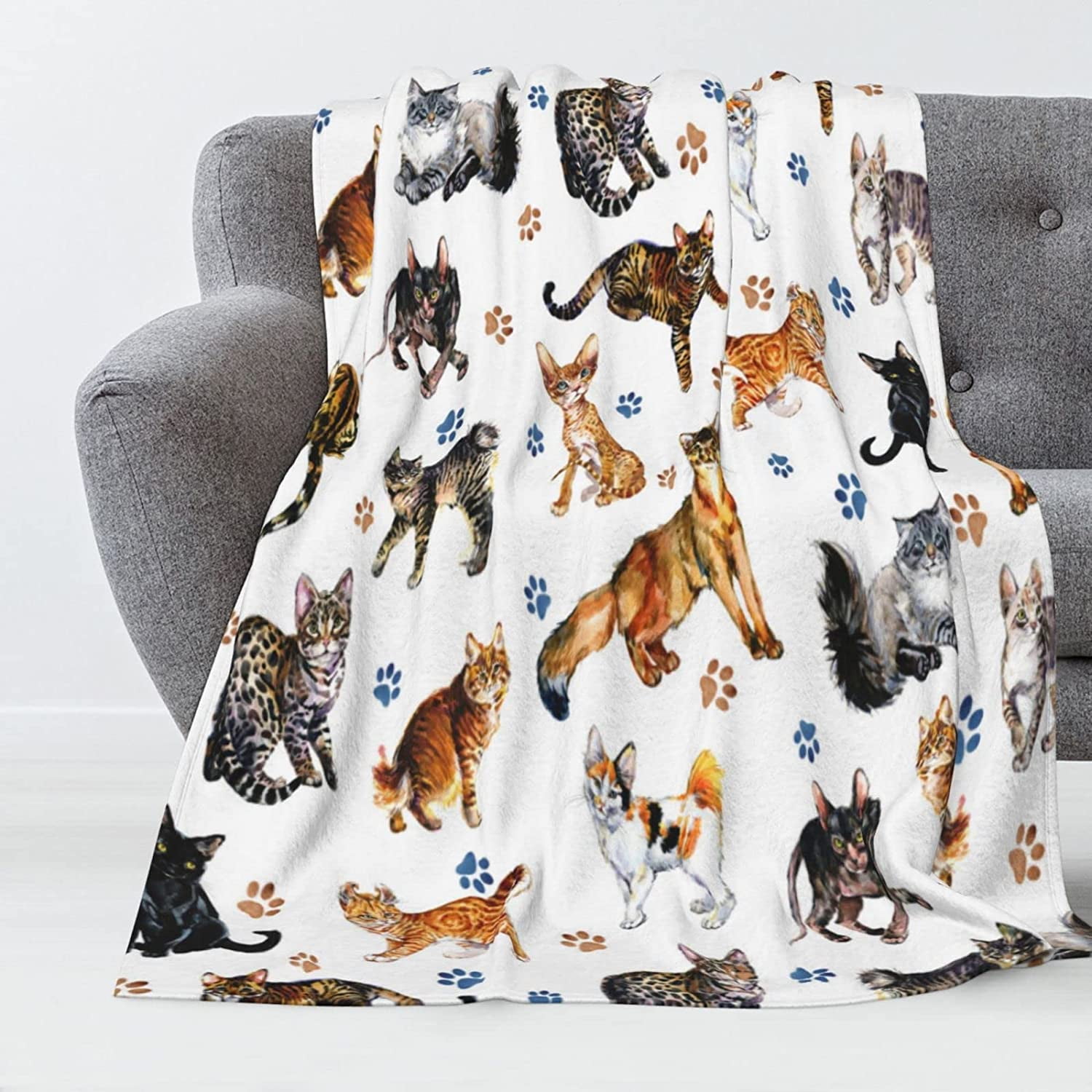 Cat Throw Blanket