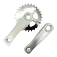 thumbnail image 1 of ziyahi Kids Bicycle Crankset Riding Replacement Accessories Bike Crank Children Set Gray Silver 28T, 1 of 2