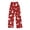 Vermilion, variant on WTOBBY Women's Christmas Print Flannel Pajama Pants, Cozy and Soft Sleepwear with Holiday Snowflake and Tree Patterns, Casual Home Bottoms for Winter,Dark Blue L