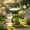 13.58", variant on Lalamomo 13.78" Moss Green Frog Statue Holding Bowl, Bird Feeder Figurine for Patio & Backyard, Green