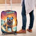 thumbnail image 4 of Retro Surfing Chinese Shar-Pei in Cool Sunglasses Hello Summer Waves Travel Luggage Cover Dog Lover Suitcase Dust Protective Decor - 10001, 4 of 5