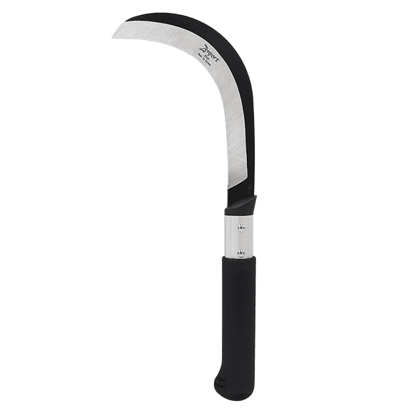 Zenport K310 Brush Clearing Sickle with 9-Inch Carbon Steel Blade and 9-Inch Aluminum Handle - Gardening/Landscaping Hand Sickle with Grip