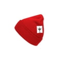 thumbnail image 2 of Top Headwear Solid Color Long Beanie, Red, 2 of 5