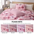 thumbnail image 7 of Regency Heights King Comforter Sets, 3 Pieces Reversible Floral Bedding Sets, Cozy Botanical Flowers Seersucker Comforter Bed Set with Pillow Sham, Mauve, 7 of 7