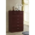 thumbnail image 5 of Hodedah 7 Drawer Dresser with Two Locks, Mahogany, 5 of 7
