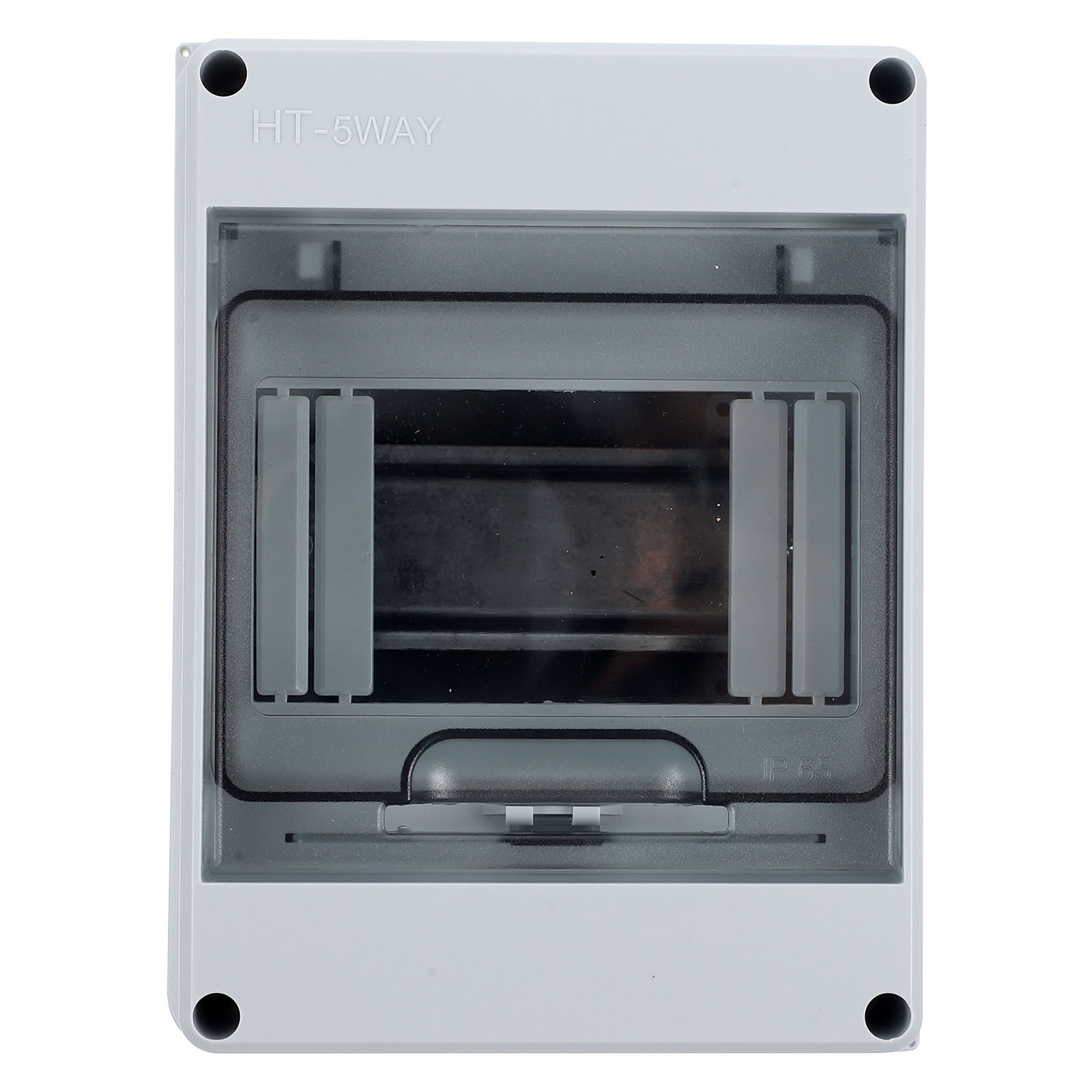 Askfic Circuit Breaker Box 5-Way Rail Power Distribution Box for Indoor/ Breaker 6.02"X4.45"X3.58"