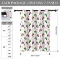 thumbnail image 3 of Monster Cartoon Truck White Pattern Blackout Curtains,Triple Weaved Fabric,Thermal Insulated,Room Darkening,Grommet Top,2 Panels,52x45in(132x114cm), 3 of 5