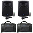 thumbnail image 2 of (2) Rockville RPG12BT 12" Bluetooth DJ PA Speakers w/ Wireless Link+Carry Bags, 2 of 12