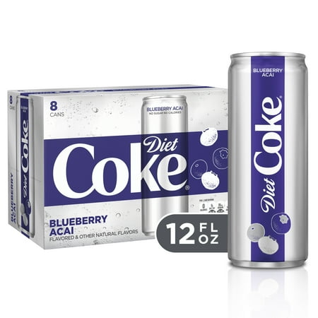 UPC 049000078701 product image for Diet Coke Blueberry Acai Diet Soda Soft Drinks, 12 fl oz, 8 Pack | upcitemdb.com