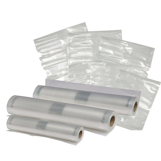 Nesco VS-07V Pack Varié de Sacs pour Scelleuse sous Vide, Combo Sac/rouleau, Transparent