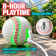 Leather Led Rechargeable Light-up Baseball - Illuminate The Game ...