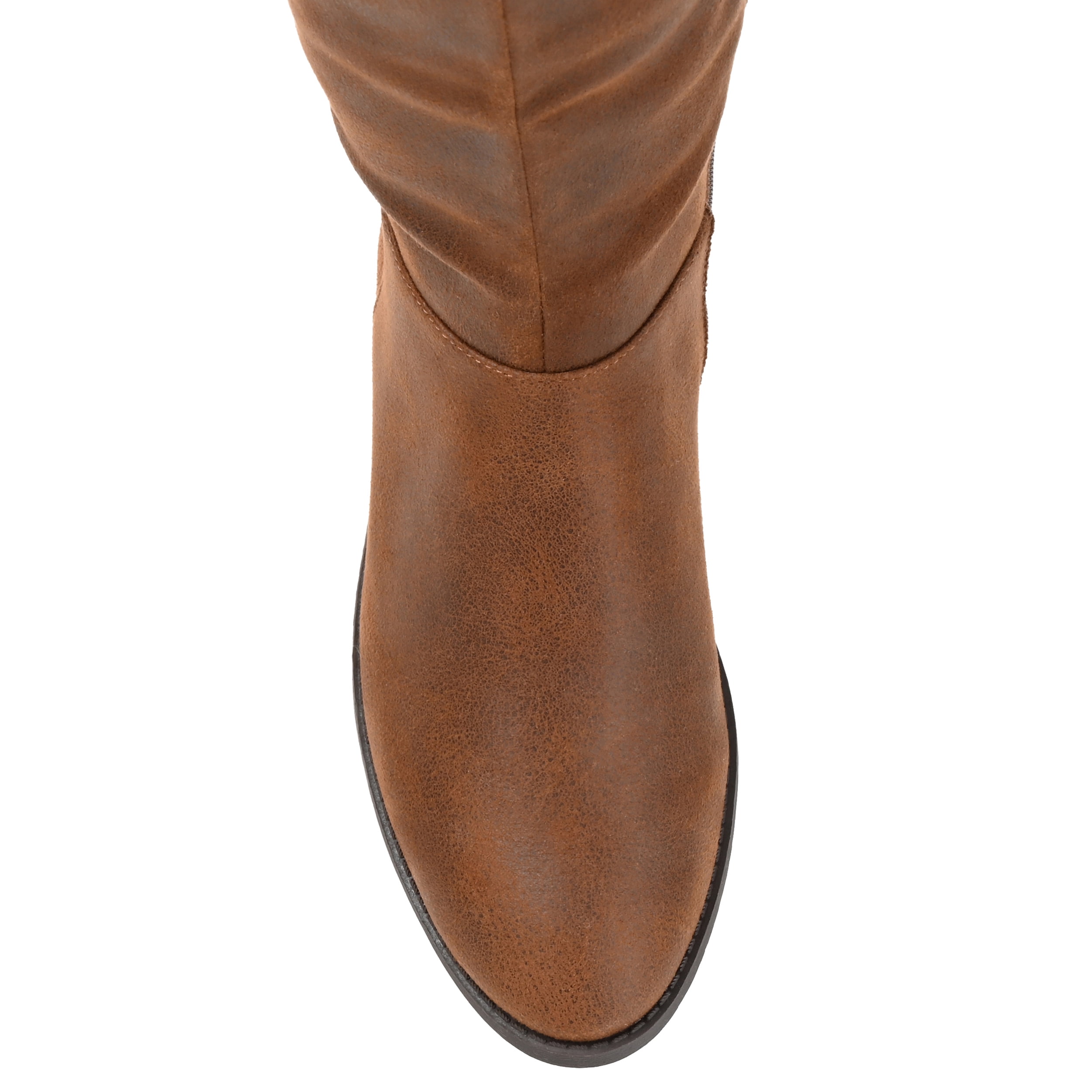 Journee Womens Lelanni Wide Calf Stacked Heel Knee High Boots